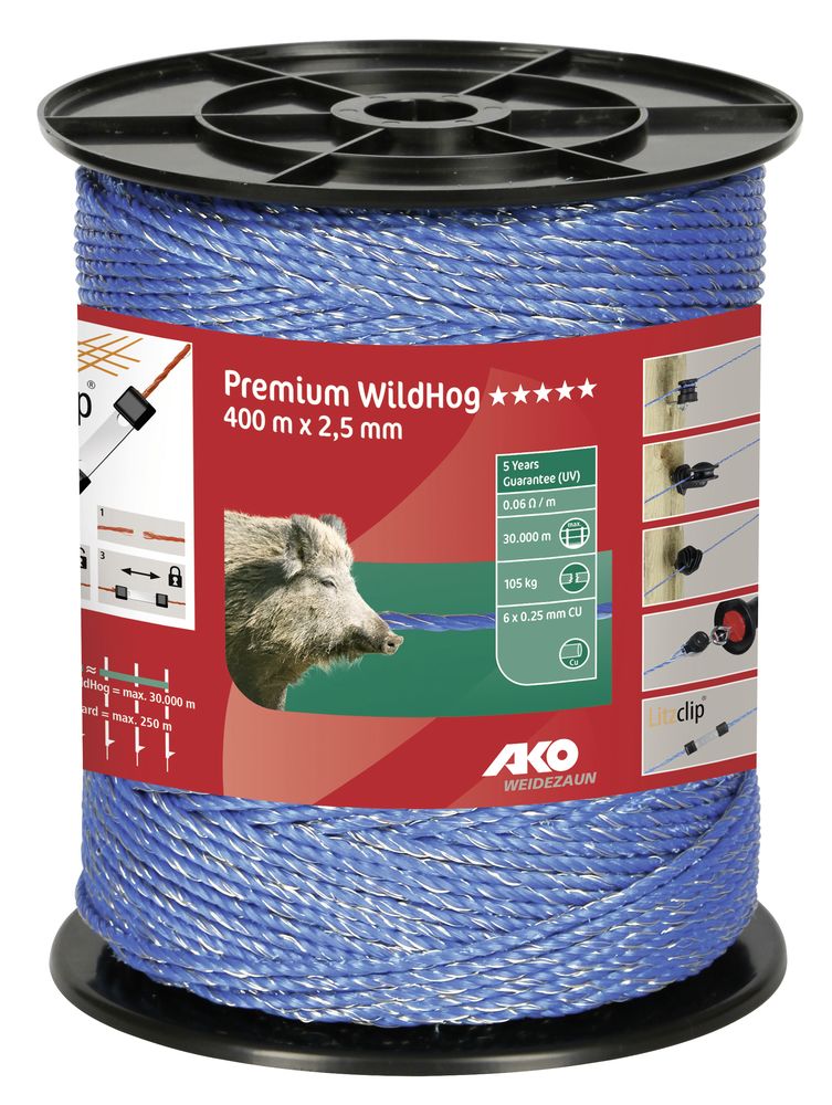 Filo Polywire 200k Per Recinti Elettrici - 500 Metri, 6 Conduttori In Acciaio 0,15 Mm, Resistenza 100 Kg, Garanzia UV 3 Anni